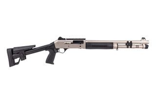 Panzer Arms M4 Marine Tactical Semi-Automatic 12 Gauge Shotgun - 18.5" - Nickel